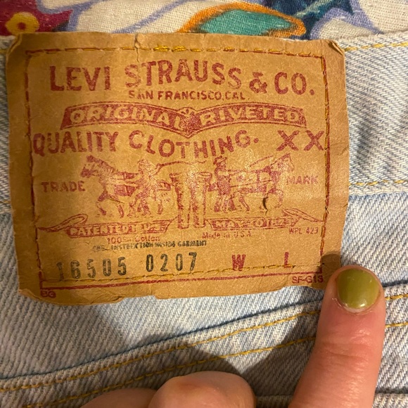 LEVIs Straight Leg Blue Jeans, size 14 - Picture 7 of 9